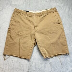 Polo Ralph Lauren Chino Cut Offs Jorts 38x9" Men's‎ Beige Khaki